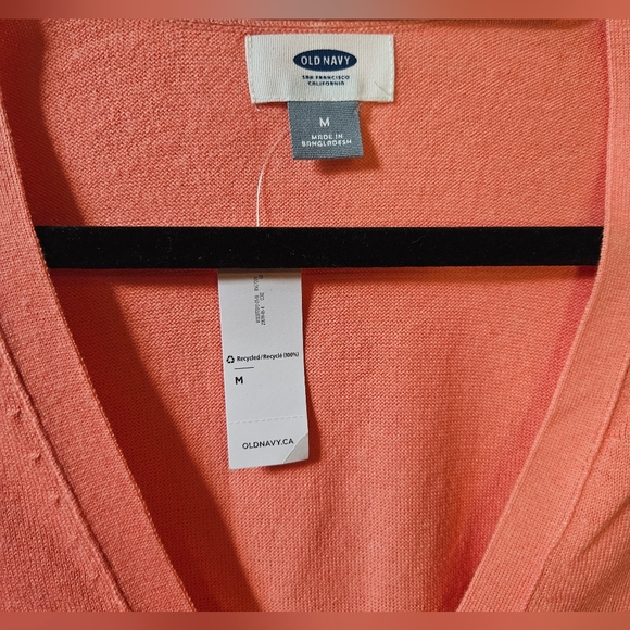 Old Navy Coral V-Neck Sweater - Picture 5 of 7